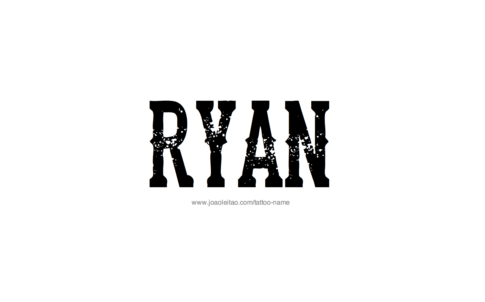 Ryan Name Tattoo Designs